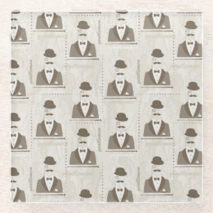 Posavasos De Vidrio Modelo retro para el hombre