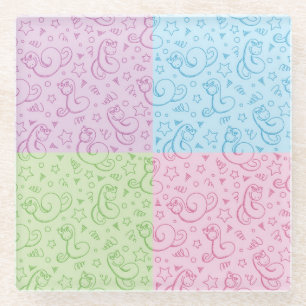 Posavasos De Vidrio modelos con las serpientes