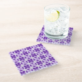 Posavasos De Vidrio Moderna montaña de estilo floral elegante