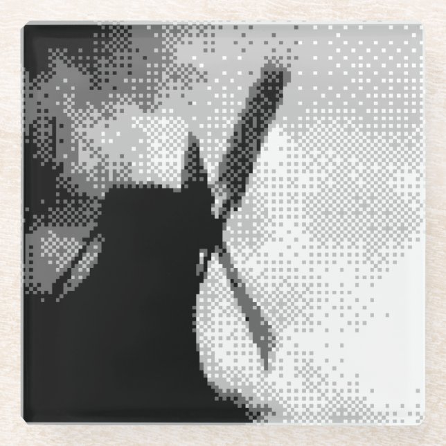 Posavasos De Vidrio molinos de viento zaanse schans (Anverso)