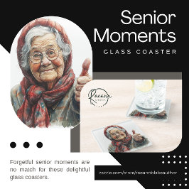 Posavasos de Vidrio Momentos de Anciano