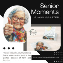 Posavasos de Vidrio Momentos de Anciano