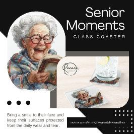 Posavasos de Vidrio Momentos de Anciano