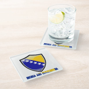 Posavasos De Vidrio Monasterio bosnio de vidrio
