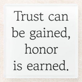 Posavasos De Vidrio Monasterio de Cristal de Honor y Confianza