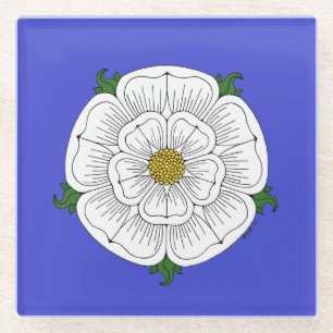 Posavasos De Vidrio Monasterio de la Rosa Blanca de York