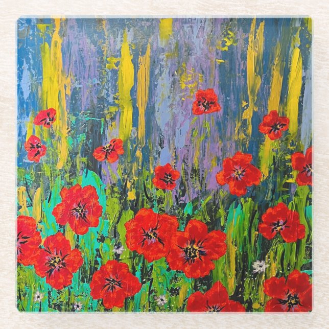 Posavasos De Vidrio Monasterio de los Coppies de Glass (Anverso)