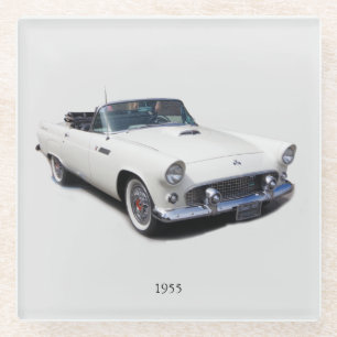 Posavasos De Vidrio Monasterio de vidrio blanco convertible de 1955
