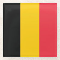 Monasterio de vidrio con bandera de Bélgica