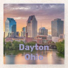 Posavasos De Vidrio Monasterio de vidrio de Dayton Ohio Square