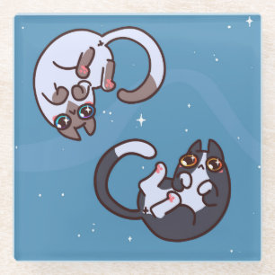 Posavasos De Vidrio Monasterio De Vidrio De Gatos Cuadros