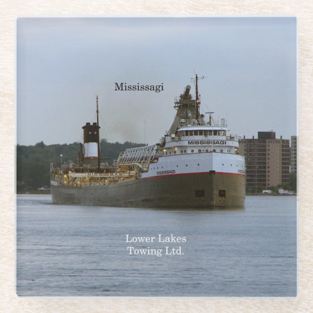 Posavasos De Vidrio Monasterio de vidrio de Mississagi (Anverso)