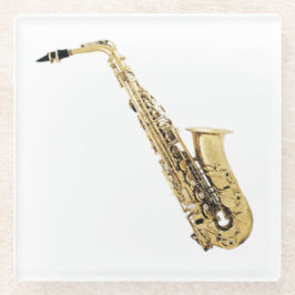 Posavasos De Vidrio Monasterio de vidrio saxofónico