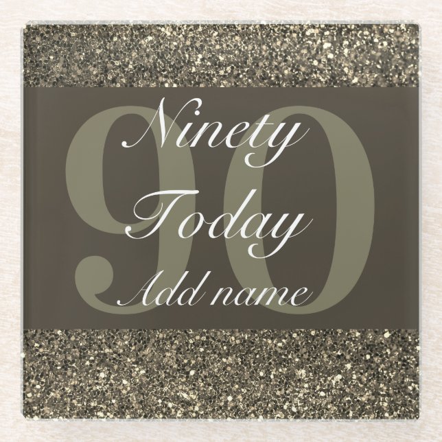 Posavasos De Vidrio Monasterio especial glamuroso y personalizado 90 (Anverso)