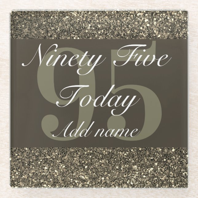 Posavasos De Vidrio Monastre especial glamurosa personalizada 95 (Anverso)