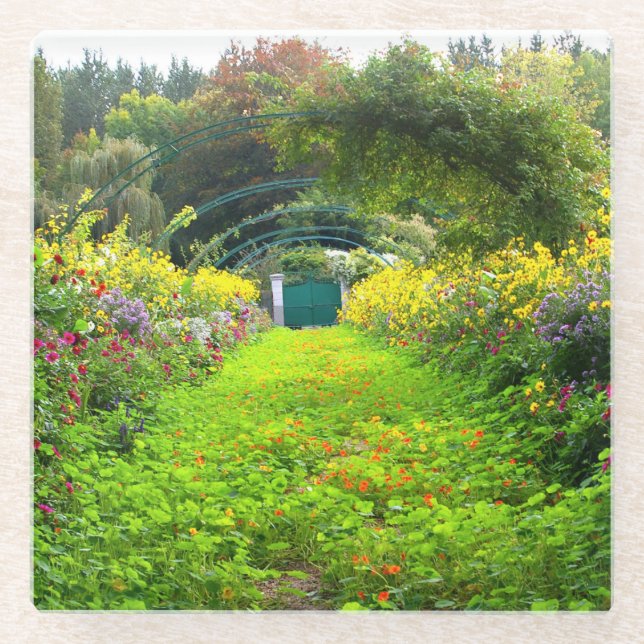 Posavasos De Vidrio Monet Grande Allee, Monet's Garden (Anverso)