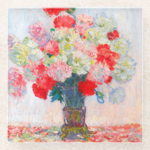 Posavasos De Vidrio Monet Peonies