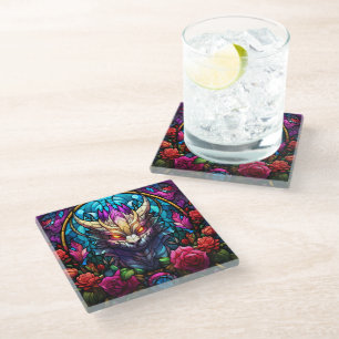 Posavasos De Vidrio Monster Art Glass