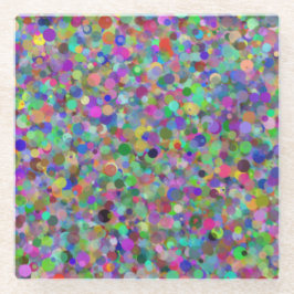 Posavasos De Vidrio Monstruo aleatorio de vidrio de punto