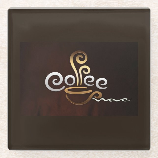 Posavasos De Vidrio Monstruo/Café de vidrio (Anverso)