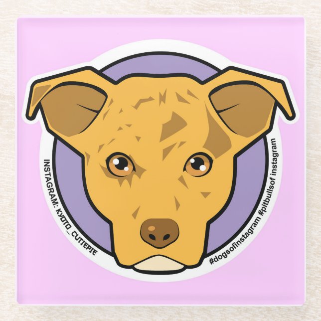 Posavasos De Vidrio Monstruo Cutiepie Oficial de Kioto (Anverso)