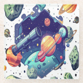 Posavasos De Vidrio Monstruo De Bar Cómodo Para Los Niños