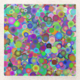 Posavasos De Vidrio Monstruo de cristal de burbujas