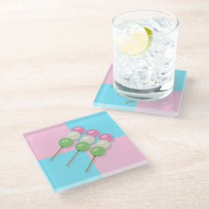 Posavasos De Vidrio Monstruo de impresión única Dango Diner