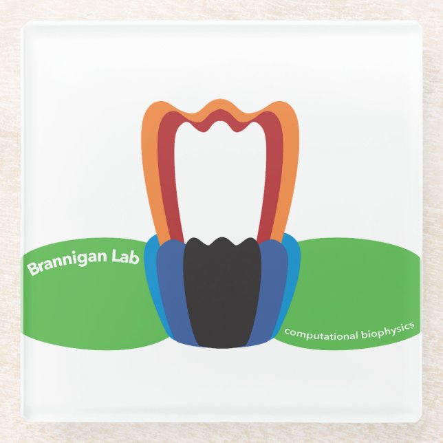 Posavasos De Vidrio Monstruo de la proteína de membrana (Anverso)