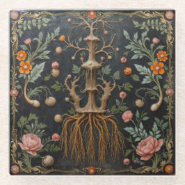 Posavasos De Vidrio Monstruo de raíces de árbol