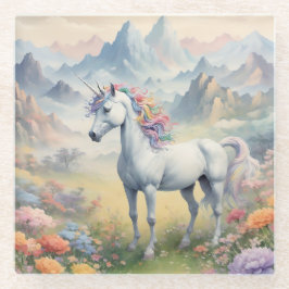 Posavasos De Vidrio Monstruo de unicornio