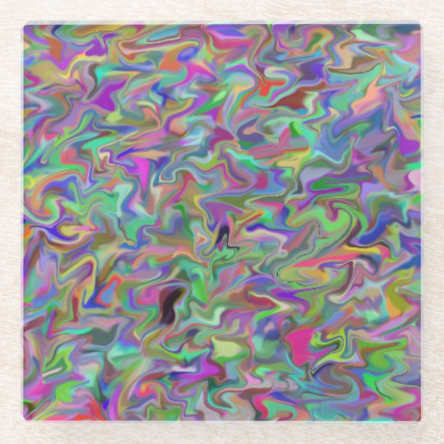 Posavasos De Vidrio Monstruo de vidrio aleatorio (Anverso)