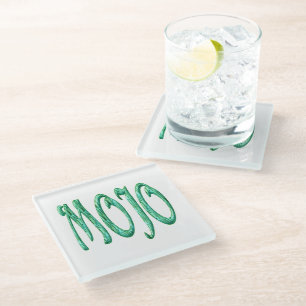 Posavasos De Vidrio Monstruo de vidrio blanco Mojo