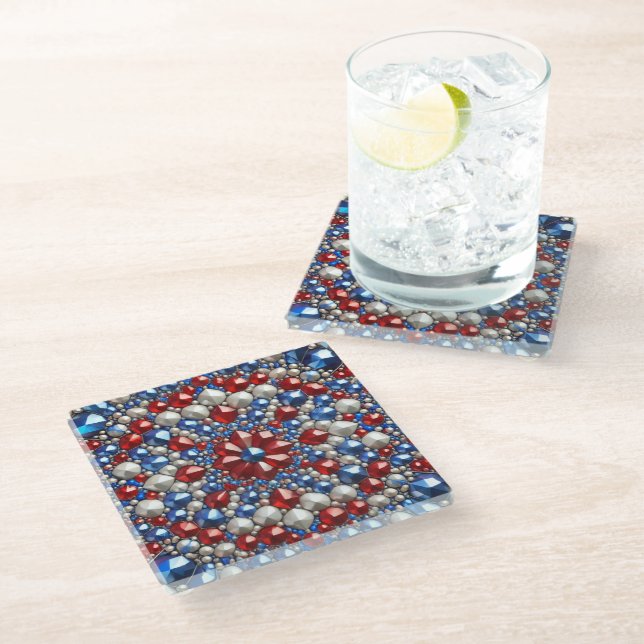 Posavasos De Vidrio Monstruo de vidrio con colores holandeses (Angular)