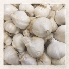 Posavasos De Vidrio Monstruo de vidrio de ajo