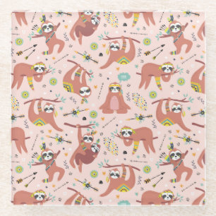 Posavasos De Vidrio Monstruo de vidrio de espuma corta