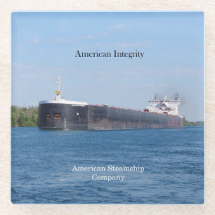 Posavasos De Vidrio Monstruo de vidrio de la Integridad Americana