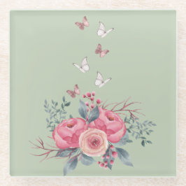 Posavasos De Vidrio Monstruo de vidrio de salvia