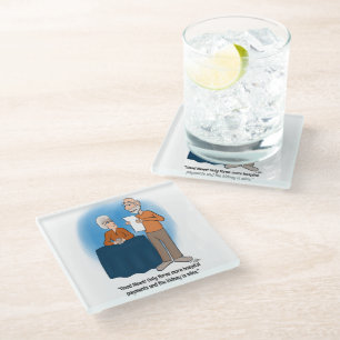 Posavasos De Vidrio Monstruo de vidrio de tarjeta de riñón