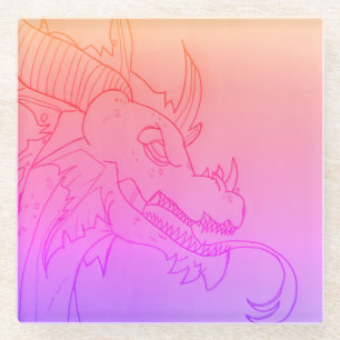 Posavasos De Vidrio Monstruo de vidrio Dragon