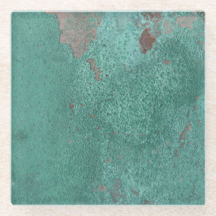 Posavasos De Vidrio Monstruo de vidrio - Impresión de cobre oxidiada
