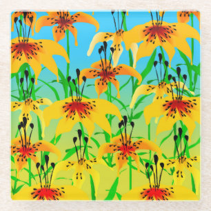 Posavasos De Vidrio Monstruo de vidrio Tiger Lily