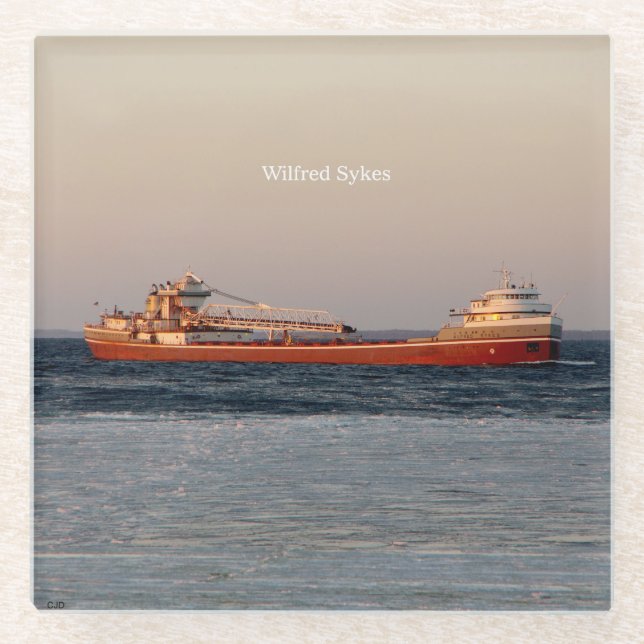 Posavasos De Vidrio Monstruo de vidrio Wilfred Sykes (Anverso)