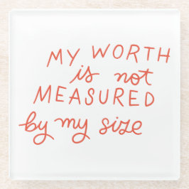 Posavasos De Vidrio Monstruo del Orgullo del cuerpo positivo