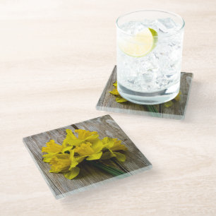 Posavasos De Vidrio Monstruo floral de primavera