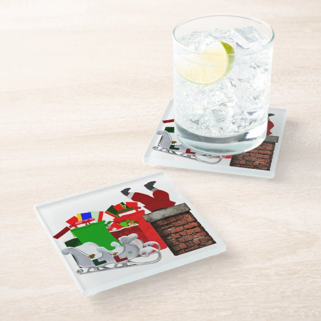 Posavasos De Vidrio Monstruo Santa White (Angular)