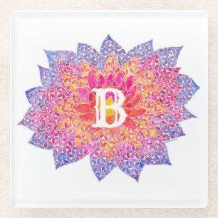 Posavasos De Vidrio Montaña Dahlia