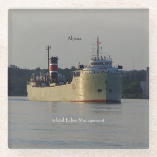 Posavasos De Vidrio Montaña de vidrio de Alpena