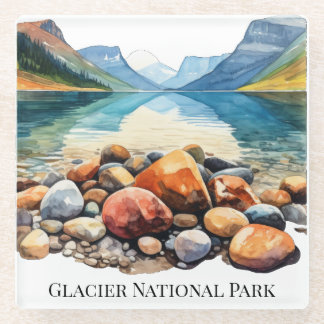 Posavasos De Vidrio Montaña de vidrio del Parque Nacional del Glaciar