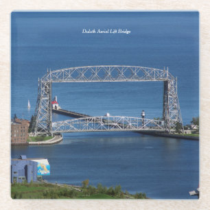 Posavasos De Vidrio Montaña de vidrio Duluth Aerial Lift Bridge